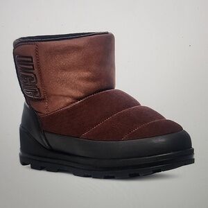 UGG CLASSIC KLAMATH MINI SUEDE TEXTILE WATERPROOF BURNT CEDAR SIZE 8
